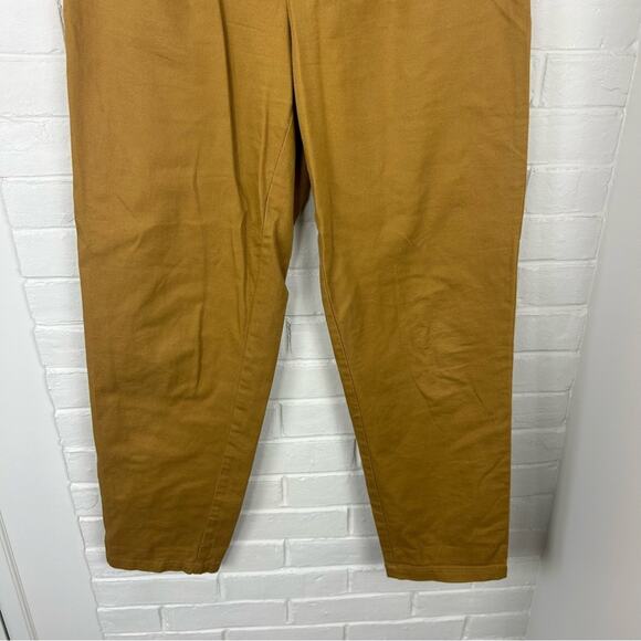 LOFT Khaki High Rise Button Detail Casual Pants Size 4 - Picture 4 of 8